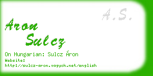 aron sulcz business card